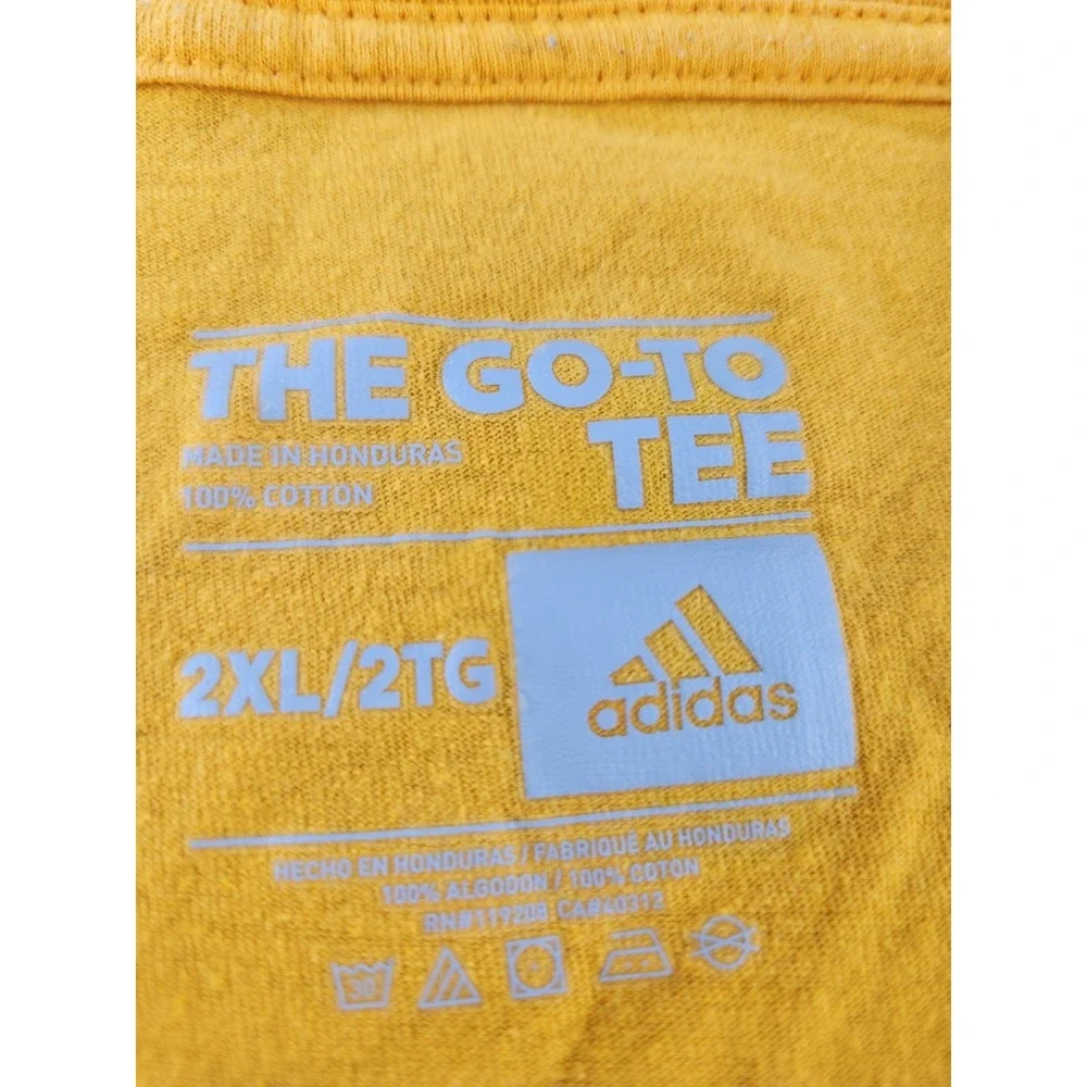 Adidas NBA Indiana Pacers SZ 2XL T-shirt #33 TURNER Yellow Jersey Tee Basketball